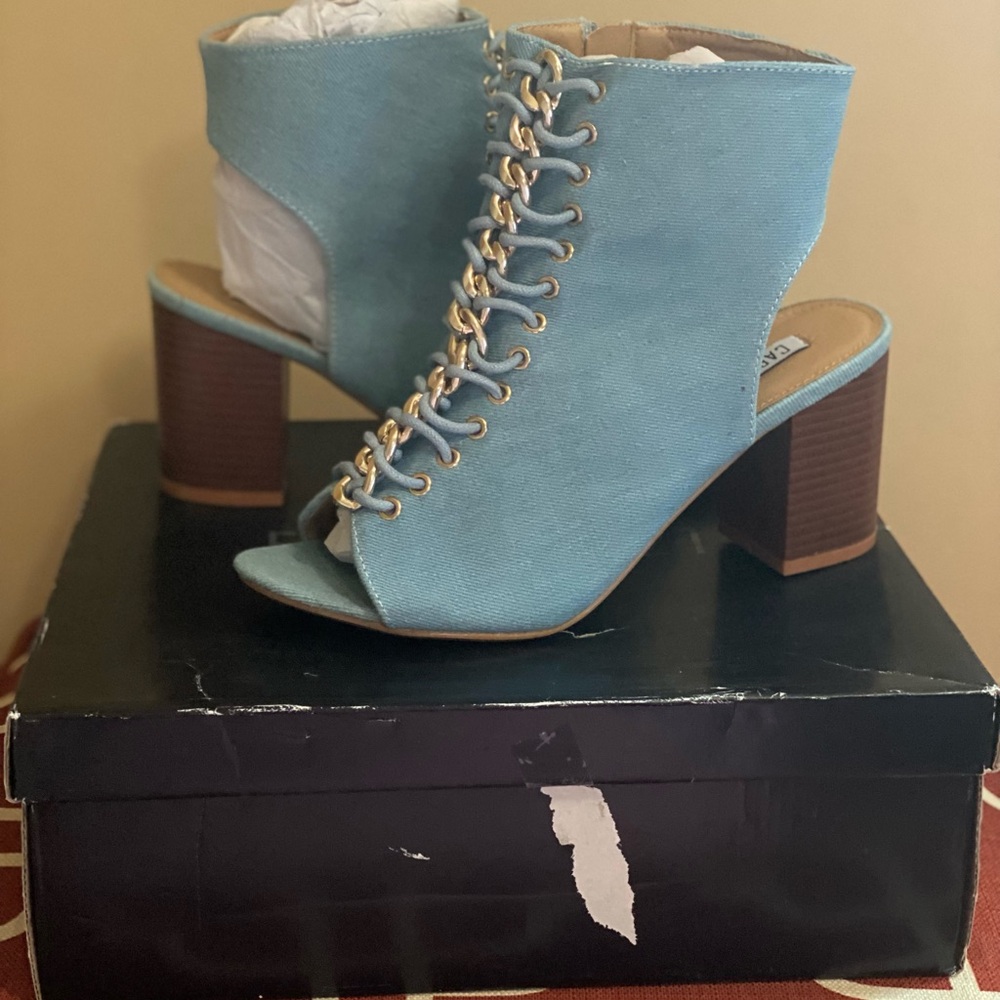 Forever 21 Denim Bootie, Size 8.5